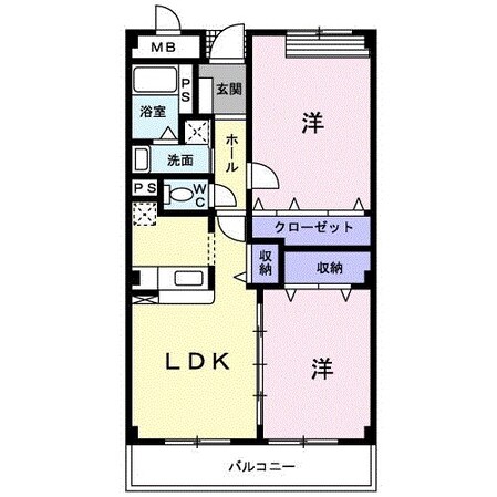 高槻市駅 バス21分  唐崎西口下車：停歩4分 2階の物件間取画像